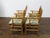 Set of Four Midcentury English Faux Bamboo Armchairs with Thin Cushions For Sale - Image 10 of 12