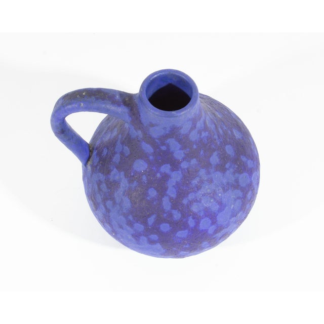 Hartwig Heyne Hoy West German Blue Ceramic Vase Jug For Sale In Indianapolis - Image 6 of 6
