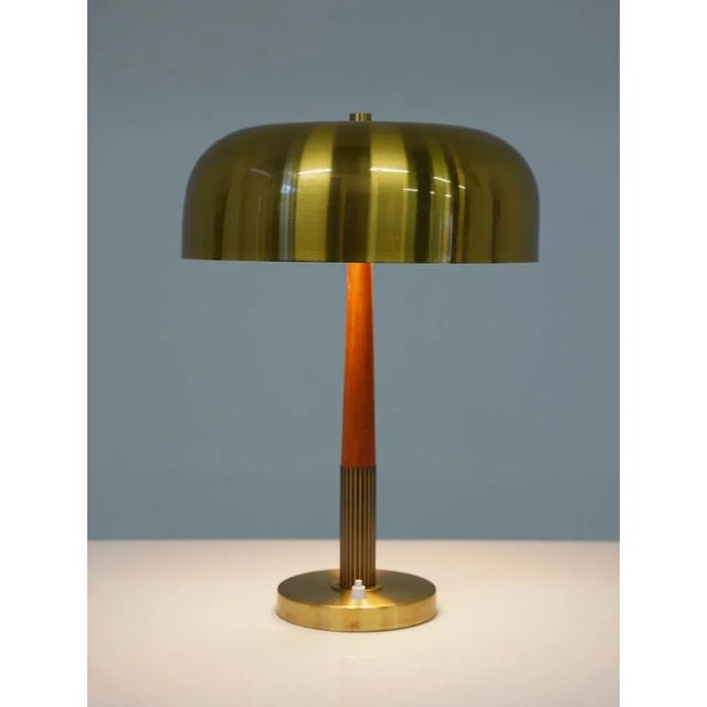 Swedish Modern Table Lamp in Brass attributed to Boréns, 1960s For Sale - Image 6 of 7