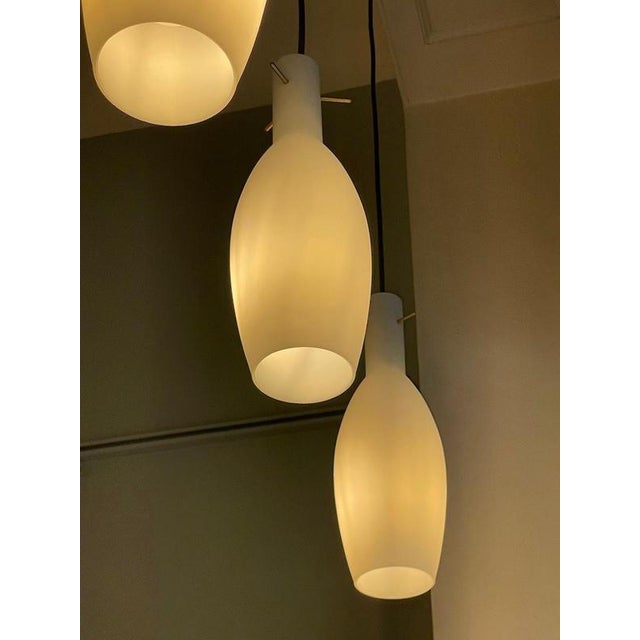 Vintage Murano Glass Pendant Lights, 1960s, Set of 3 For Sale - Image 9 of 10