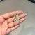 Metal 1.68ct Pear-Cut Emerald & Diamond Double Halo Drop Earrings in 14k Yellow Gold- 2 Pieces For Sale - Image 7 of 14