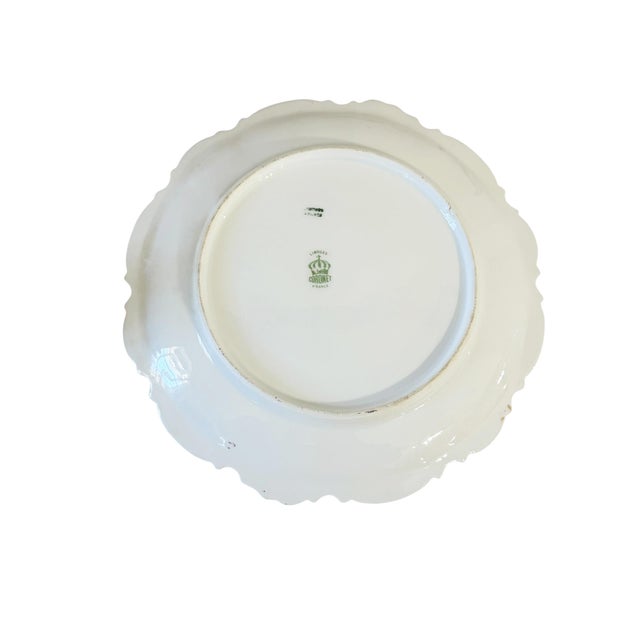 Antique French Limoges Porcelain Cabinet Plate 9.5" Diameter For Sale In New York - Image 6 of 7