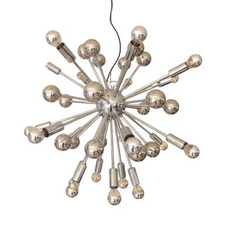 Space Age Sputnik Lamp in Chrome Metal, Germany, 1970s For Sale