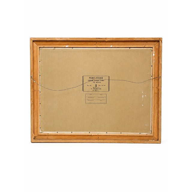 Vintage John Dunbar Mid-Century Original Oil on Canvas Coastal Seascape, C. 1960 For Sale - Image 9 of 9