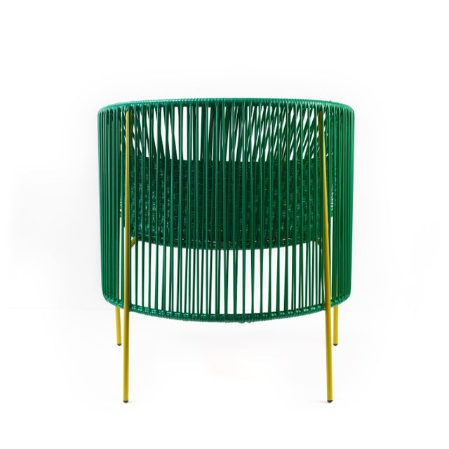 Not Yet Made - Made To Order Green Caribe Lounge Chairs by Sebastian Herkner, Set of 4 For Sale - Image 5 of 18