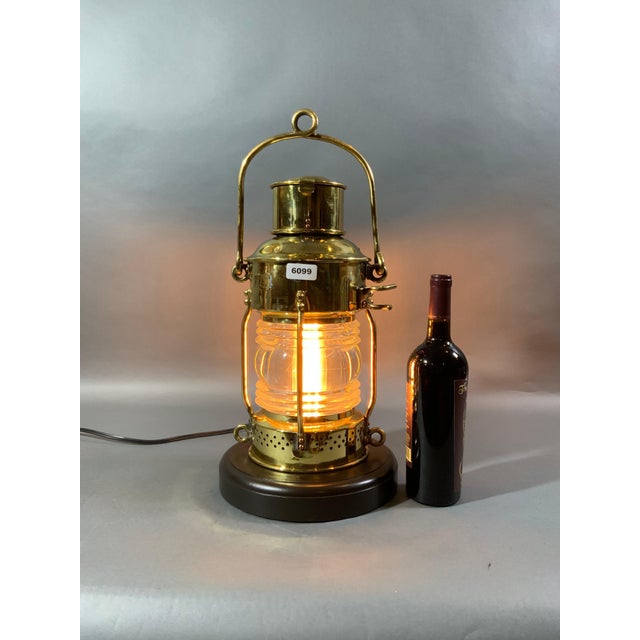 Antique Ships Anchor Lantern by French Maker For Sale In Boston - Image 6 of 12