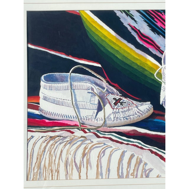 American Monumental Rita Thornton Signed Original Watercolor For Sale - Image 3 of 8