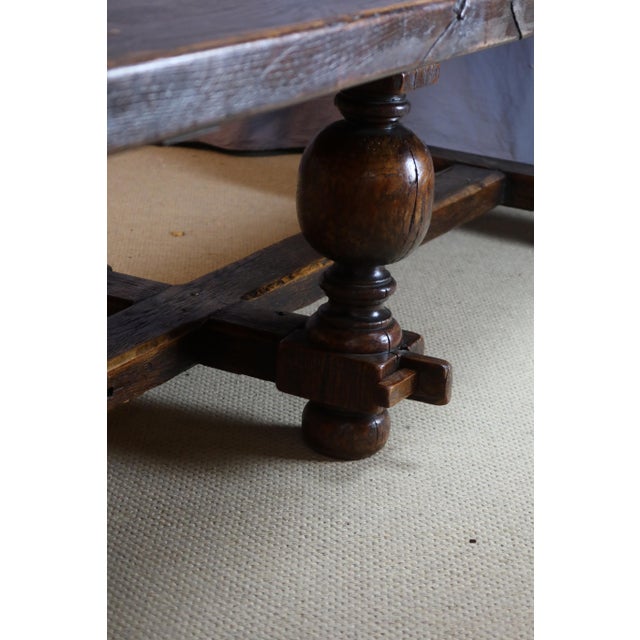 1930s Oak Dining Table, 1930s For Sale - Image 5 of 12