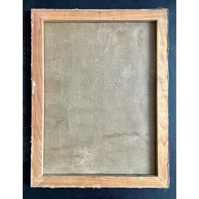 French Artist, Portrait of Red Haired Woman, 1940s, Oil on Canvas For Sale - Image 15 of 18