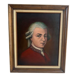 Wolfgang Amadeus Mozart Portrait Painting For Sale