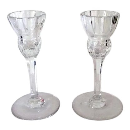 Vintage Marquis by Waterford Palladio Crystal Candlesticks- a Pair For Sale