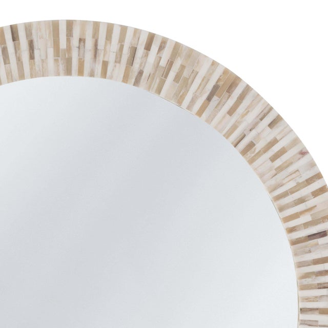 Traditional Regina Andrew Multitone Bone Mirror For Sale - Image 3 of 4