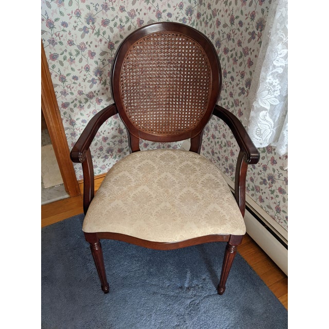 Bombay Company Mahogany Colored Accent Chair Chairish