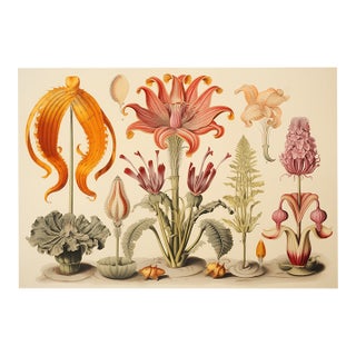 13" X 9" 'Garden Flowers' Botanical Print, 'Hortus Floridus' Style, Unframed For Sale