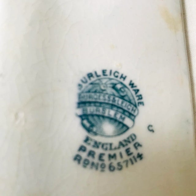 Antique Burleigh Ware Large Blue & White Platter For Sale In Phoenix - Image 6 of 8