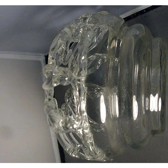 19th Century American Blown Glass Bride's Bank, Wedding Basket or Flower Frog For Sale In New York - Image 6 of 7