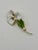 1960s Vintage Hattie Carnegie Pansy Brooch, White and Green Enamel For Sale - Image 5 of 9