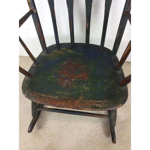 Antique Childs Rocking Chair With Excellent Patina For Sale - Image 15 of 16