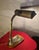 Art Deco Adjustable Notary Desk Lamp in Brass and Varnished Wooden Base, 1920 For Sale - Image 4 of 8