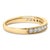 Imbued with timeless elegance, this 14k yellow gold wedding band gracefully celebrates matrimonial joy. Pave set across...