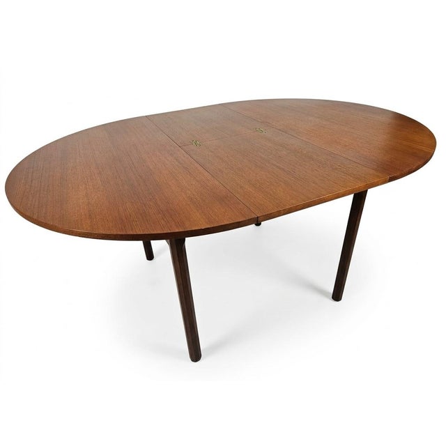 1960s Italian Teak Round Table and Chairs, 1960s, Set of 5 For Sale - Image 5 of 10
