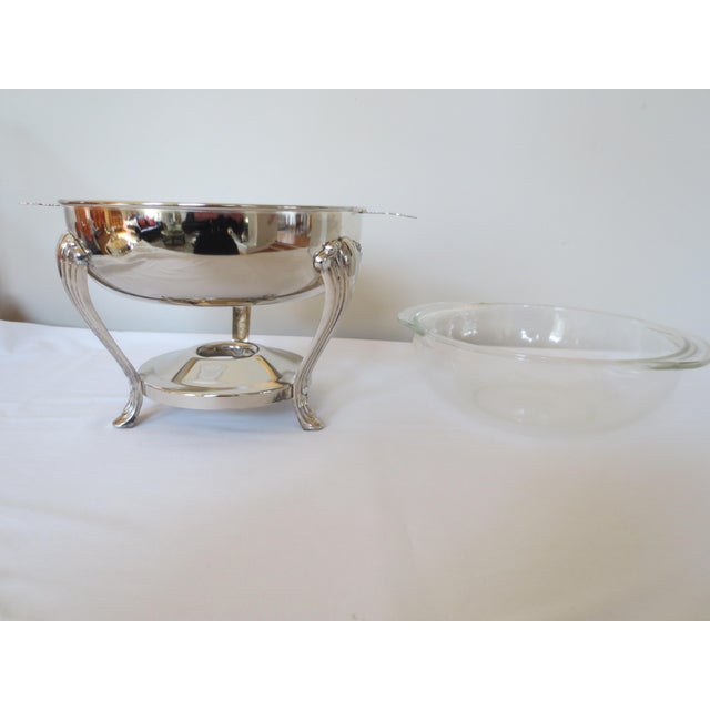 Metal 1970s Towle Silverplate Chafing Dish With Insert For Sale - Image 7 of 7