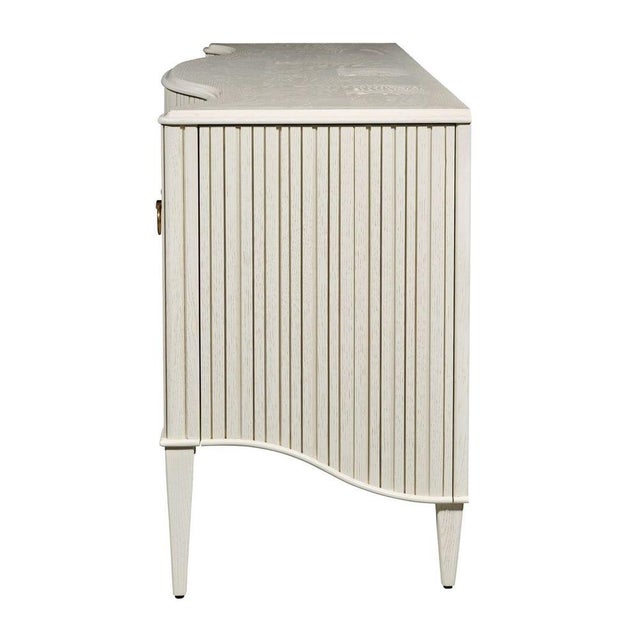 New Antique White Buffett-Console For Sale In Sacramento - Image 6 of 11