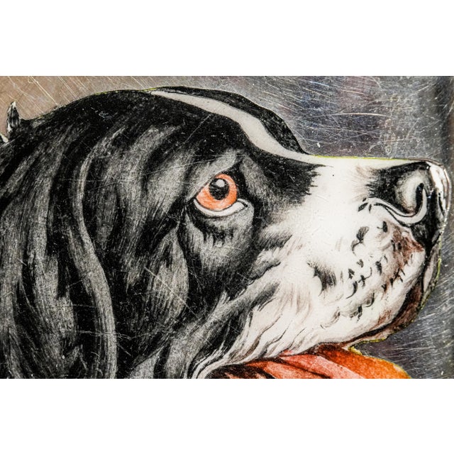 Fantastic Hand Painted Enamel Springer Spaniel Dog 800 Silver Antique Cigarette Case Holder Tobacciana For Sale - Image 4 of 18