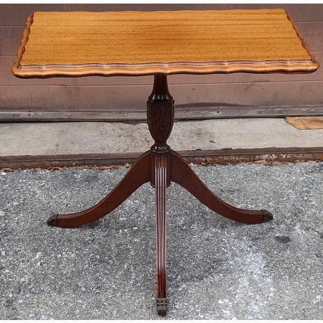 19th Century English Regency Mahogany Pedestal Supper or Occasional Table For Sale - Image 4 of 10