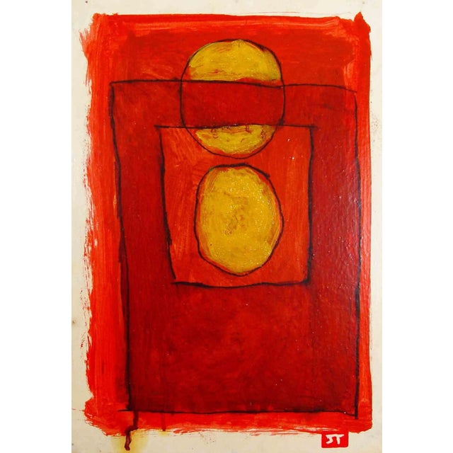 Salvatore Travascio, Intersections 3, Oil on Paper, 2010s For Sale