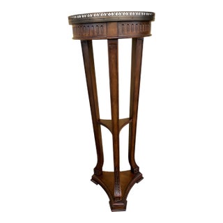 Tall Vintage Traditional Plant Stand For Sale