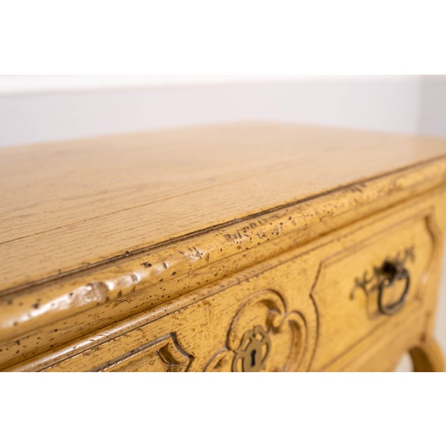 1970s Baker Louis XV Country French Oak Server Lowboy For Sale - Image 9 of 18