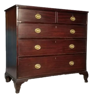 Early-1800s Mahogany Hepplewhite-Style Dresser - Restored