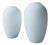 Mid-Century Opaline Glass Vase, Bohemia, 1960s, Set of 2 For Sale