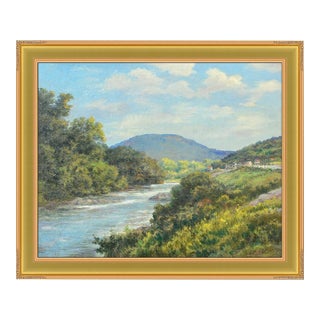 Late 19th Century Fowl Hunting The Creek, Edmund Henry Osthaus For Sale