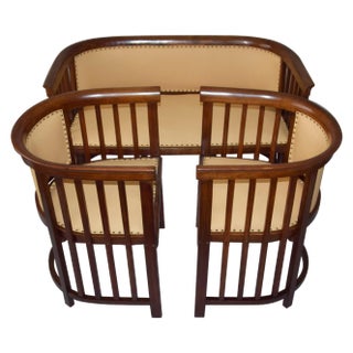 Salon Set attributed to Josef Hoffmann, 1910s, Set of 3 For Sale