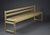 Mid-Century Modern Midcentury Modern Scandinavian School Bench in Birchwood, 1970s For Sale - Image 3 of 12