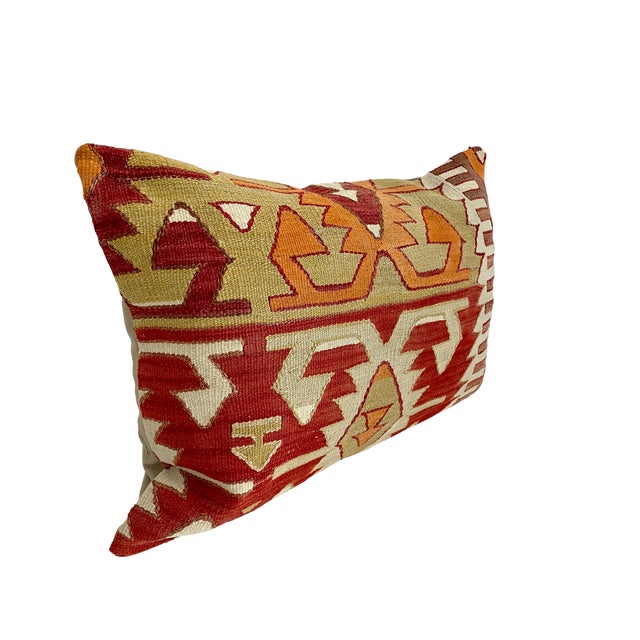 Vintage Kilim Oversized Pillows For Sale - Image 9 of 10