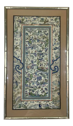 1900s Framed Antique Chinese Textile