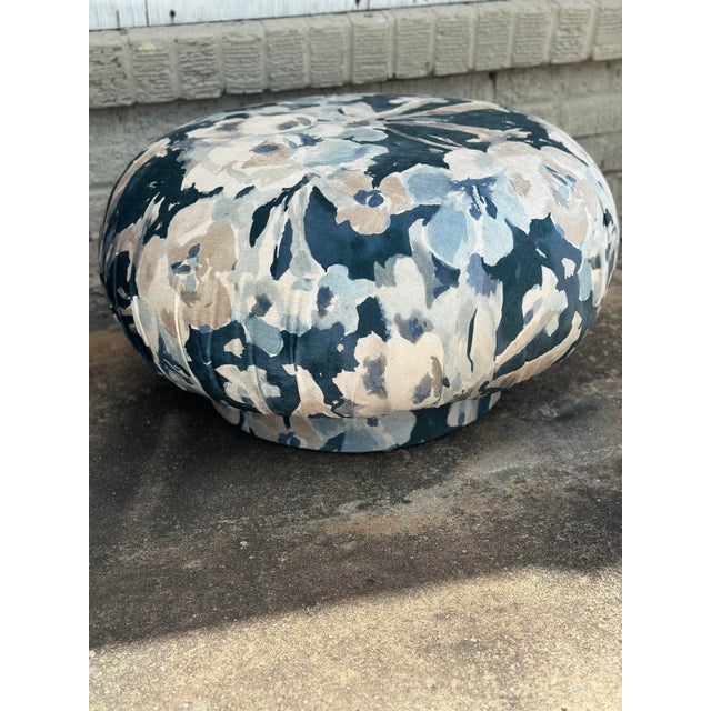 Mid-Century Modern Vintage Ottomans, Reupholstered For Sale - Image 3 of 8