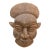 Rustic Wooden African Mask, the Silent Witness For Sale