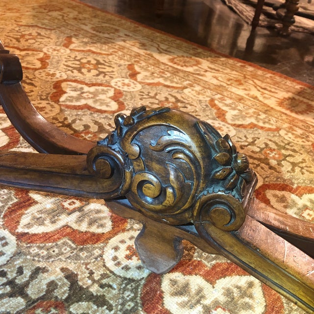 Antique Hand-Carved and Shaped Center Table For Sale - Image 4 of 13