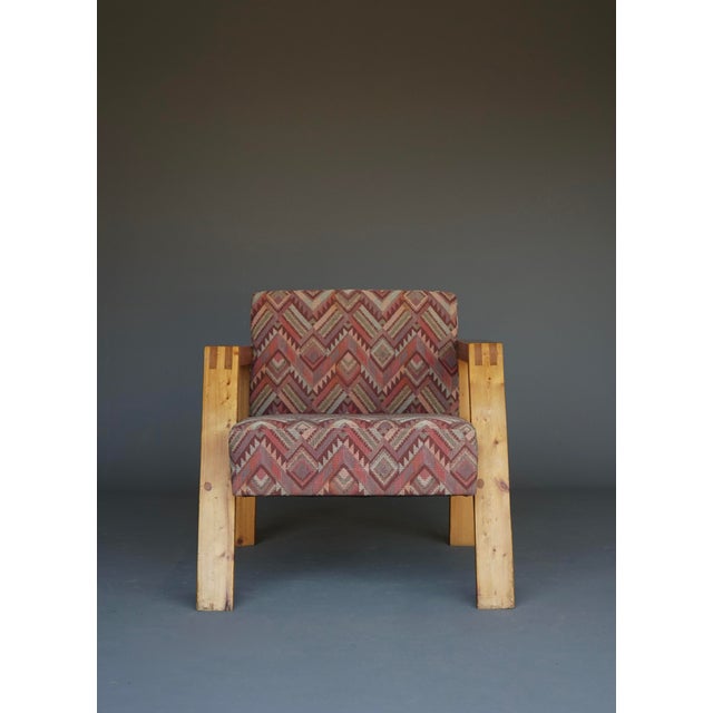 Dutch Pine Armchair, 1970s For Sale - Image 6 of 14