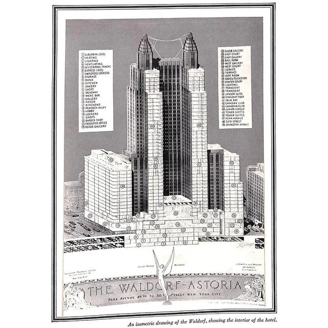 "The Unofficial Palace of New York a Tribute to the Waldorf-Astoria" 1939 Crowninshield, Frank [Edited By] For Sale - Image 17 of 18