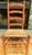 1920s Pair of Red Ladderback Chairs With Rush Seats For Sale - Image 9 of 18