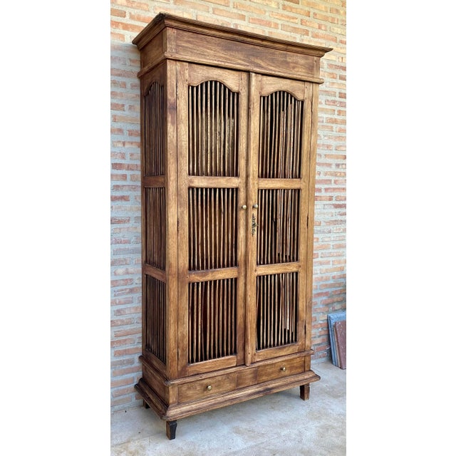 Baroque 18th Century Cupboard or Cabinet, Wine Rack, Pine, French, Restored For Sale - Image 3 of 18