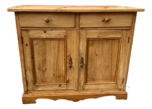 Antique Farmhouse Rustic Style Yellow Pine Jelly Cupboard Cabinet.