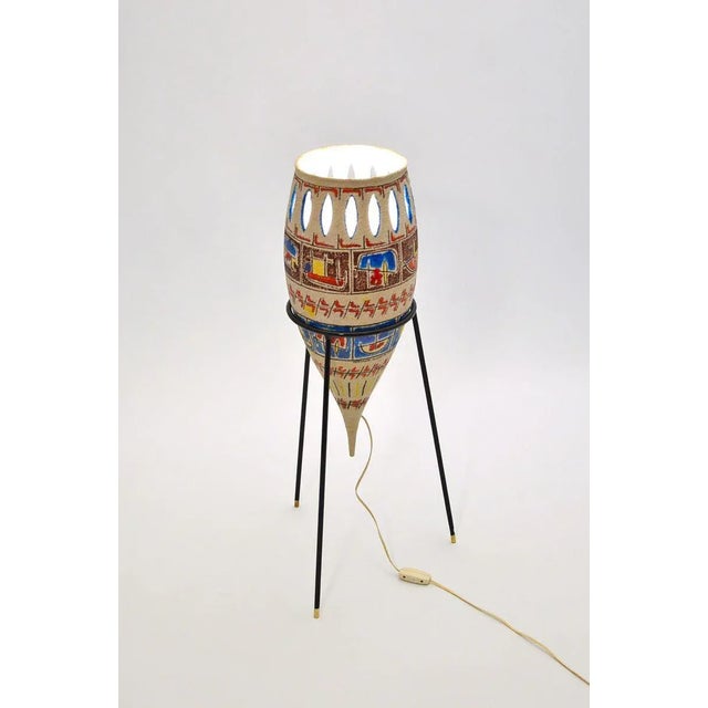1950s Italian Ceramic Floor Lamp from Ceramiche Santa Caterina, 1950s For Sale - Image 5 of 11