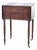 Antique Sheraton Mahogany 3-Drawer Drop Leaf Sewing Stand C1880 For Sale