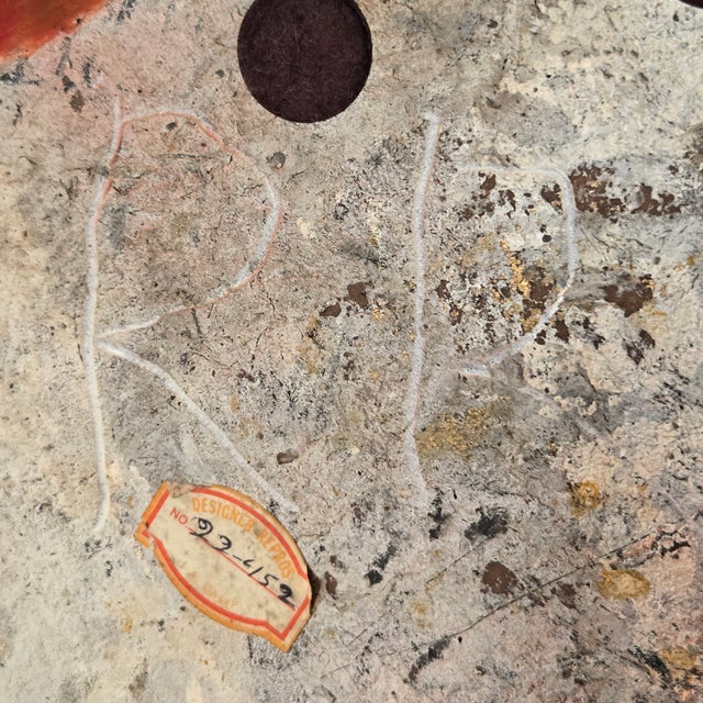 Vintage Chalkware Asian Sitting Child Chubby Cheeks Kimono Designer Repros La Signed For Sale - Image 10 of 13